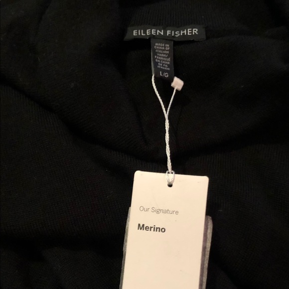 SOLD NWT Eileen Fisher turtleneck wool knit dress - Picture 6 of 6